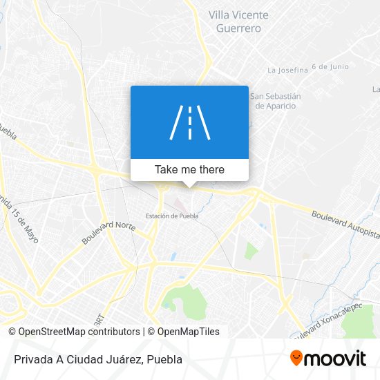 Privada A Ciudad Juárez map