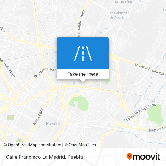 Calle Francisco La Madrid map