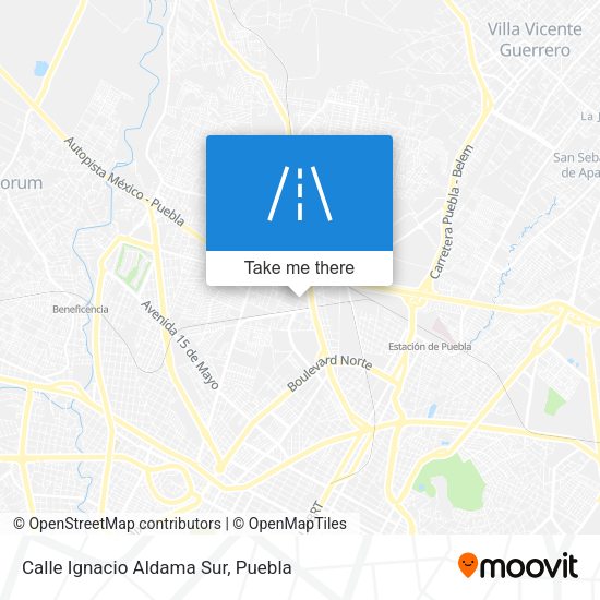 Calle Ignacio Aldama Sur map