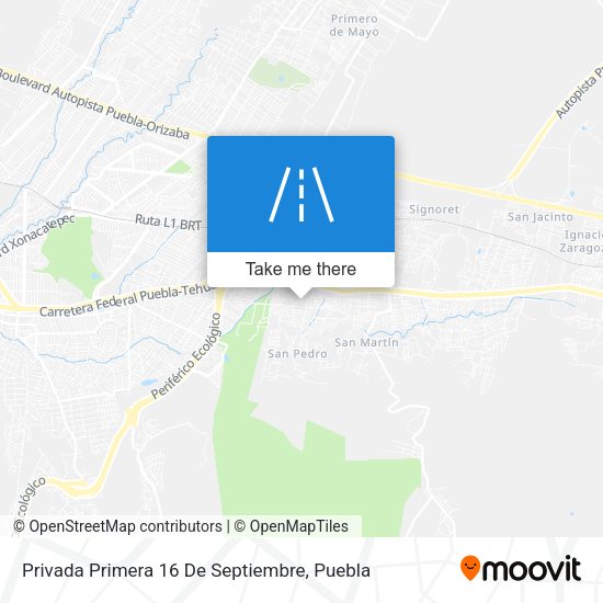 Mapa de Privada Primera 16 De Septiembre