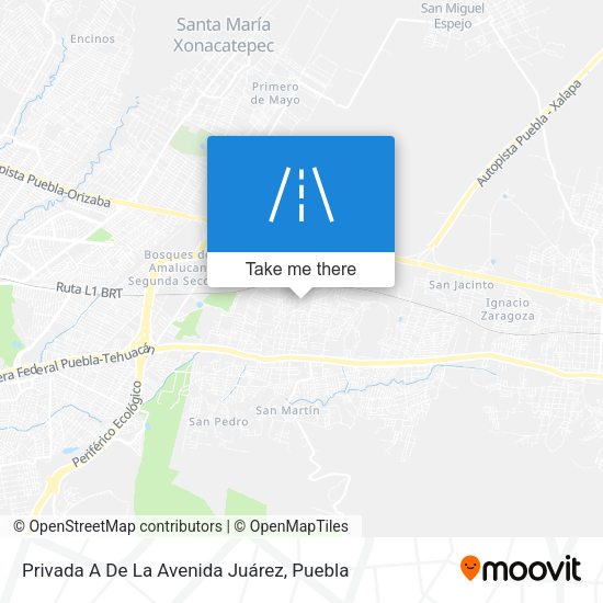 Mapa de Privada A De La Avenida Juárez