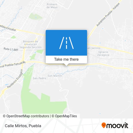 Mapa de Calle Mirtos