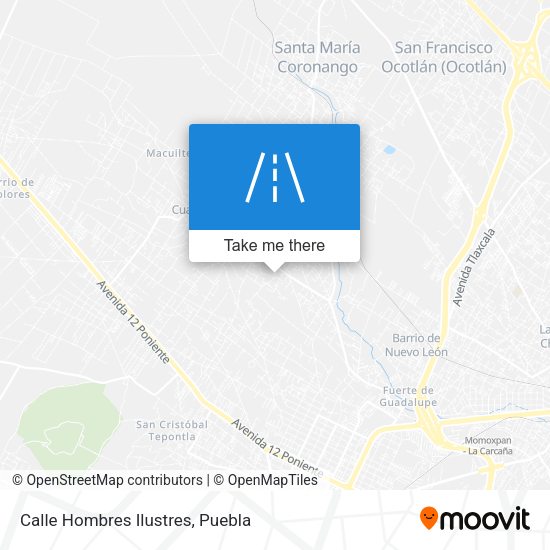 Mapa de Calle Hombres Ilustres