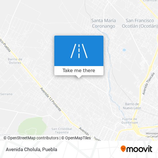 Avenida Cholula map