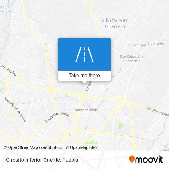 Circuito Interior Oriente map