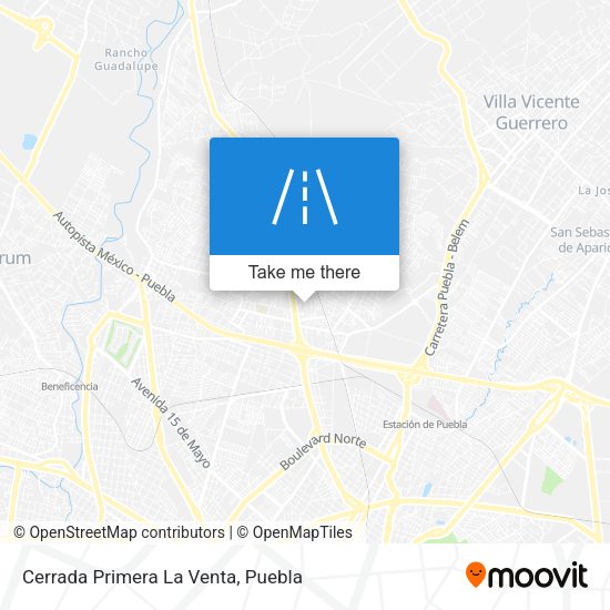 Cerrada Primera La Venta map