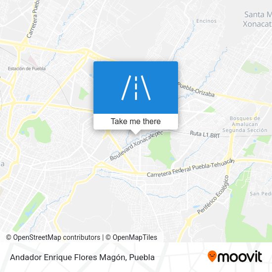 Andador Enrique Flores Magón map