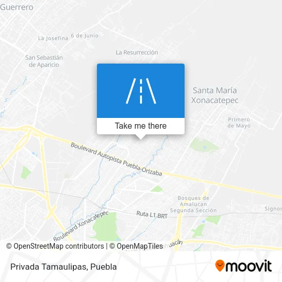 Privada Tamaulipas map