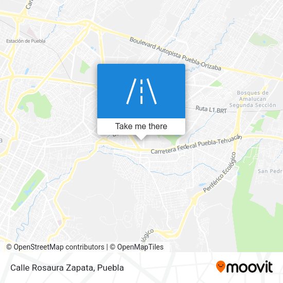 Mapa de Calle Rosaura Zapata