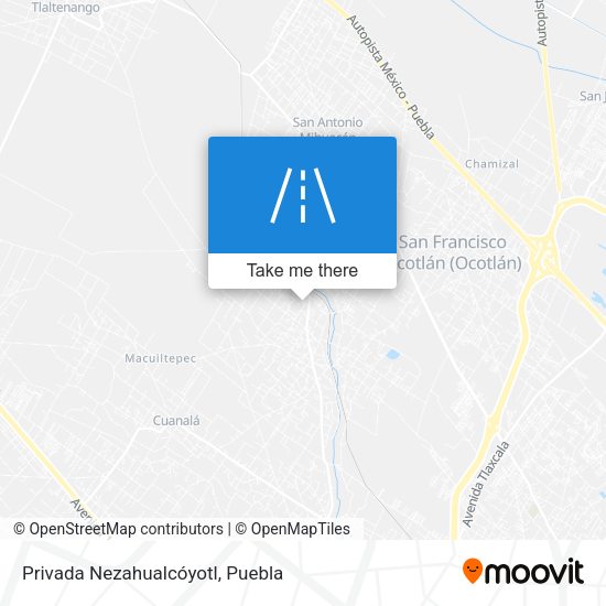 Privada Nezahualcóyotl map