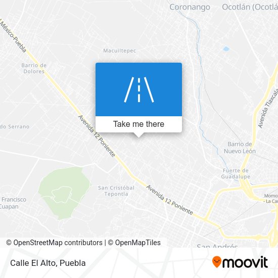 Mapa de Calle El Alto