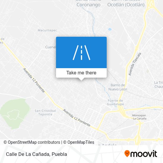 Mapa de Calle De La Cañada