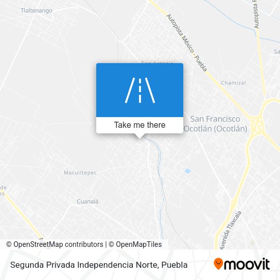 Segunda Privada Independencia Norte map