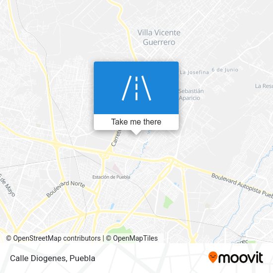 Mapa de Calle Diogenes