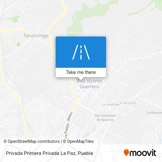 Privada Primera Privada La Paz map