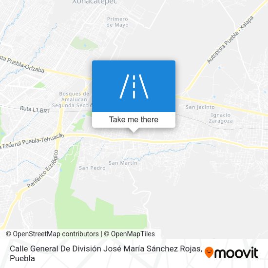 Mapa de Calle General De División José María Sánchez Rojas