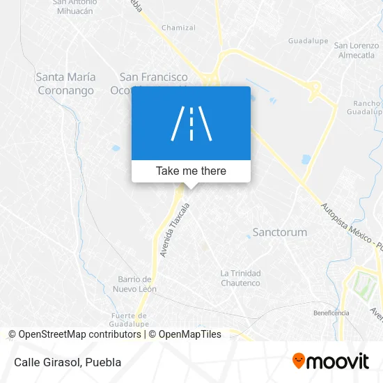 Calle Girasol map
