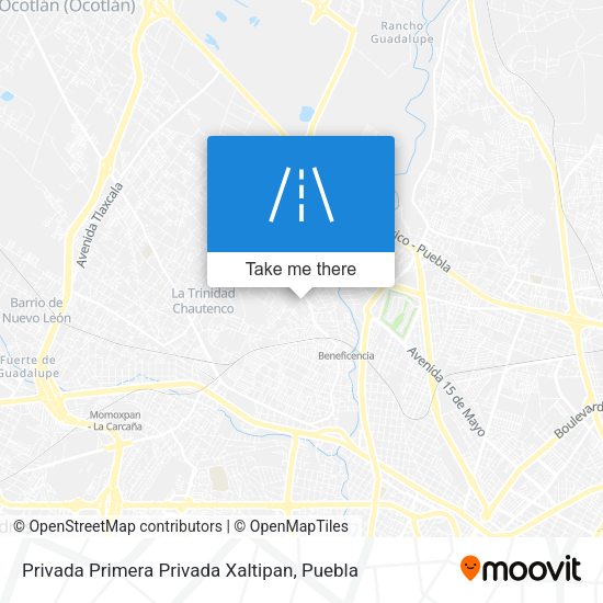 Privada Primera Privada Xaltipan map