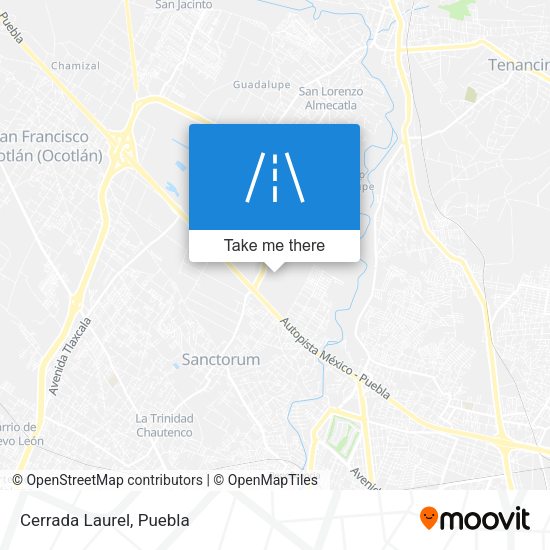 Cerrada Laurel map