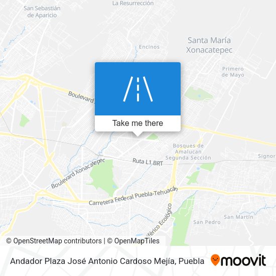 Andador Plaza José Antonio Cardoso Mejía map