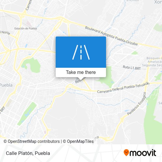 Mapa de Calle Platón