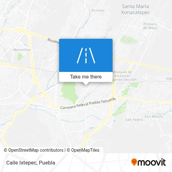Calle Ixtepec map
