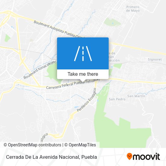 Cerrada De La Avenida Nacional map