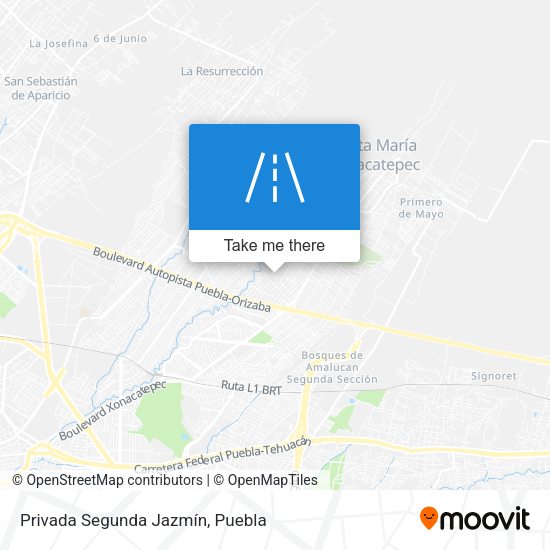 Privada Segunda Jazmín map