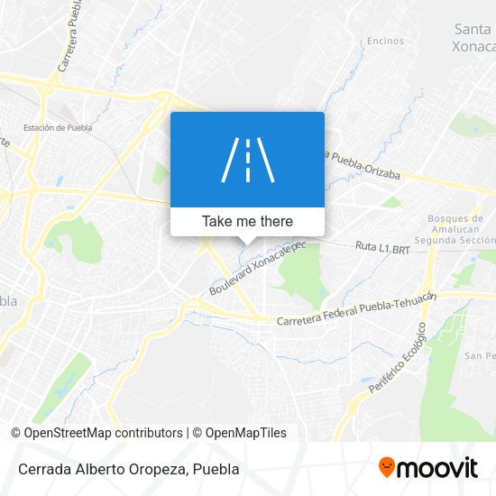 Cerrada Alberto Oropeza map