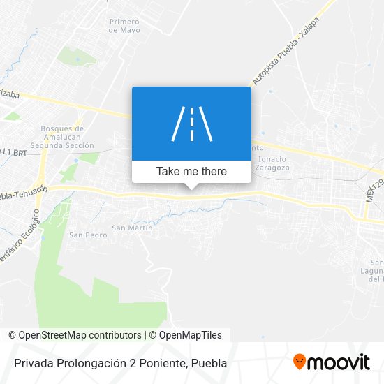 Privada Prolongación 2 Poniente map