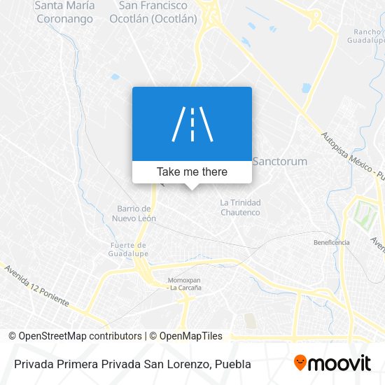 Privada Primera Privada San Lorenzo map