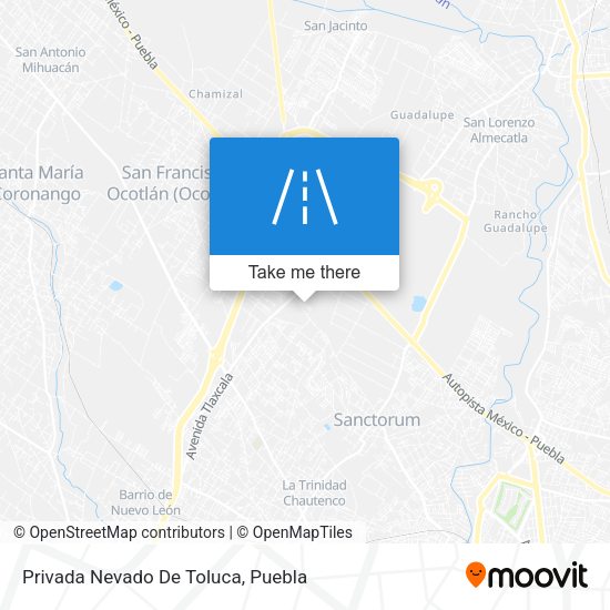Mapa de Privada Nevado De Toluca