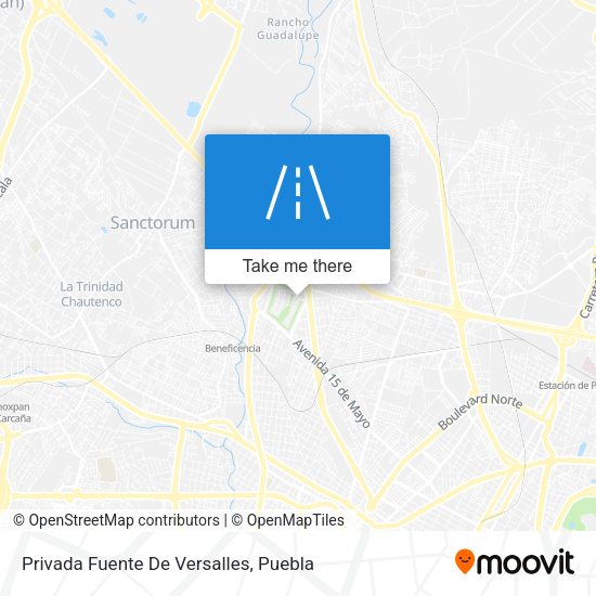 Privada Fuente De Versalles map