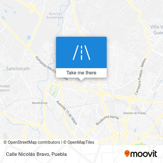 Calle Nicolás Bravo map