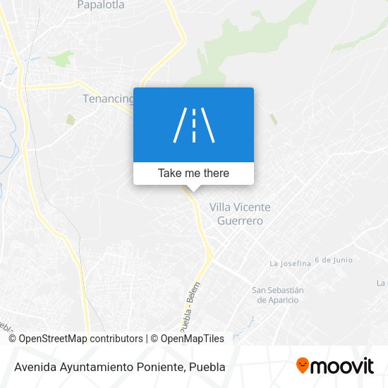 Avenida Ayuntamiento Poniente map