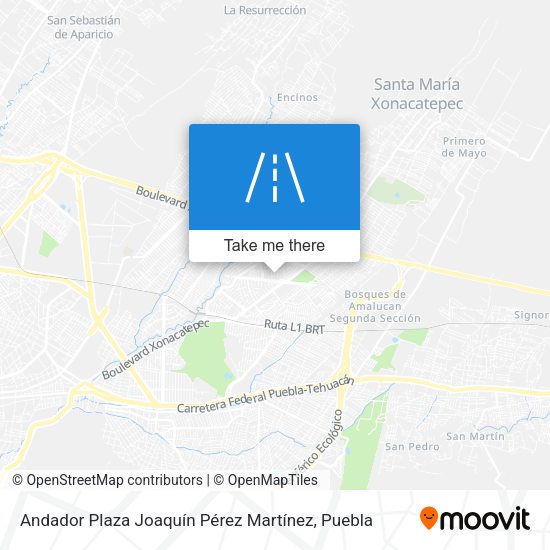 Andador Plaza Joaquín Pérez Martínez map