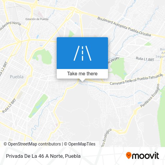 Privada De La 46 A Norte map