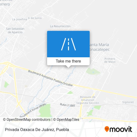 Mapa de Privada Oaxaca De Juárez