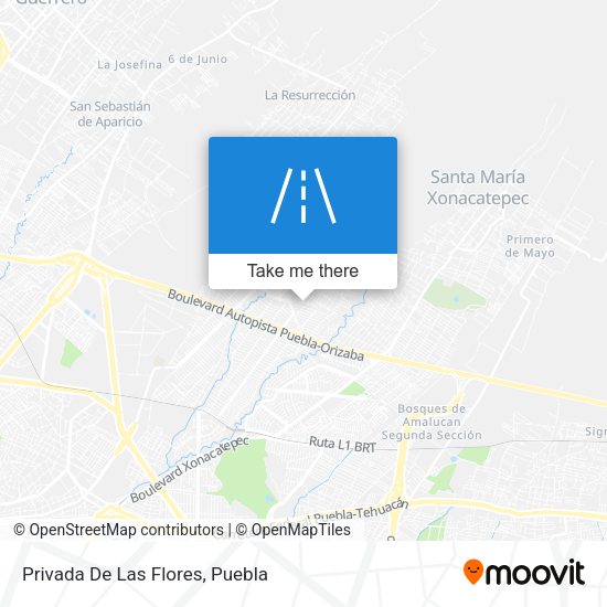 Privada De Las Flores map