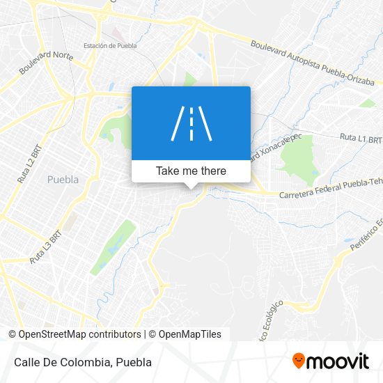 Mapa de Calle De Colombia