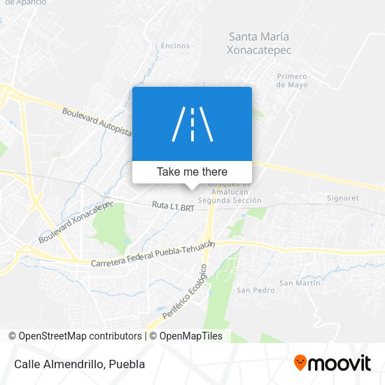 Mapa de Calle Almendrillo