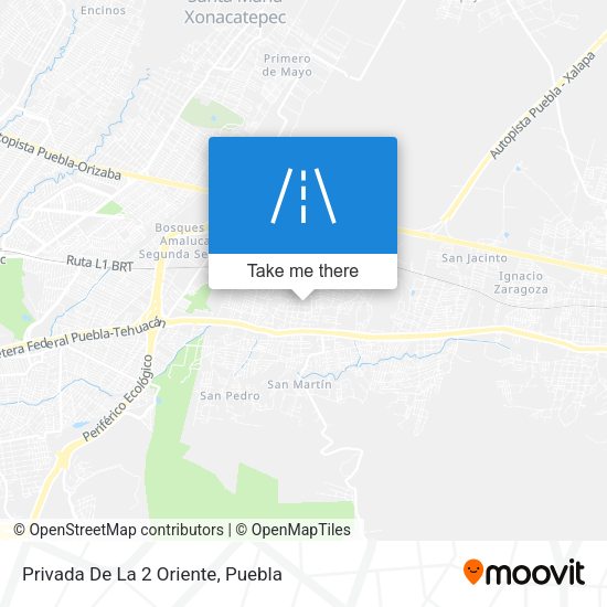 Privada De La 2 Oriente map