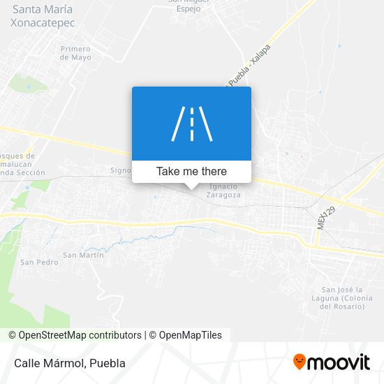 Mapa de Calle Mármol