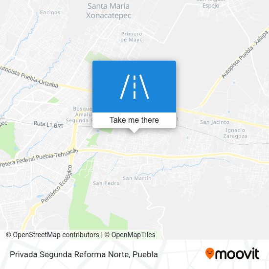 Privada Segunda Reforma Norte map
