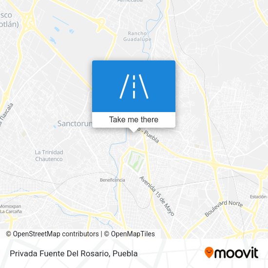 Privada Fuente Del Rosario map