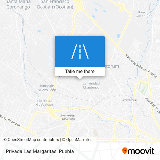Privada Las Margaritas map