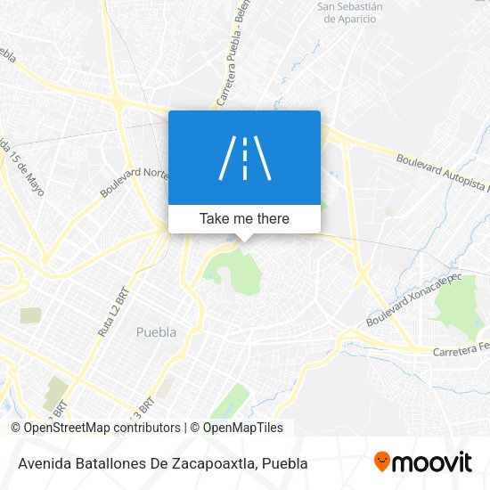 Mapa de Avenida Batallones De Zacapoaxtla