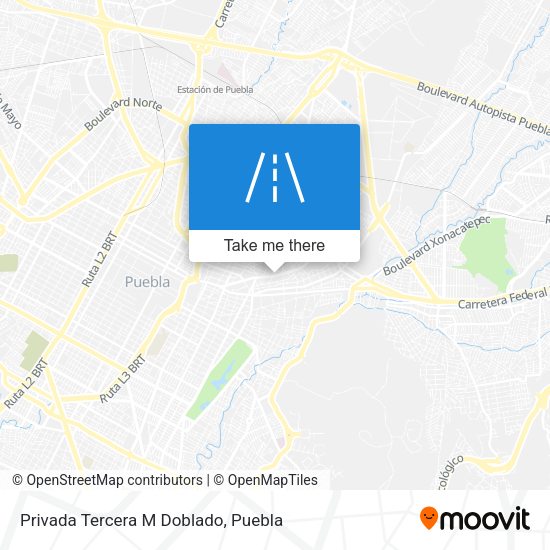 Mapa de Privada Tercera M Doblado