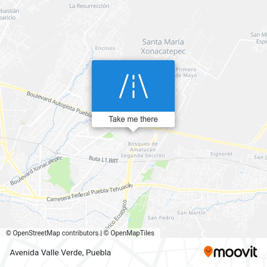 Mapa de Avenida Valle Verde