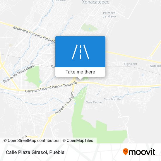 Mapa de Calle Plaza Girasol